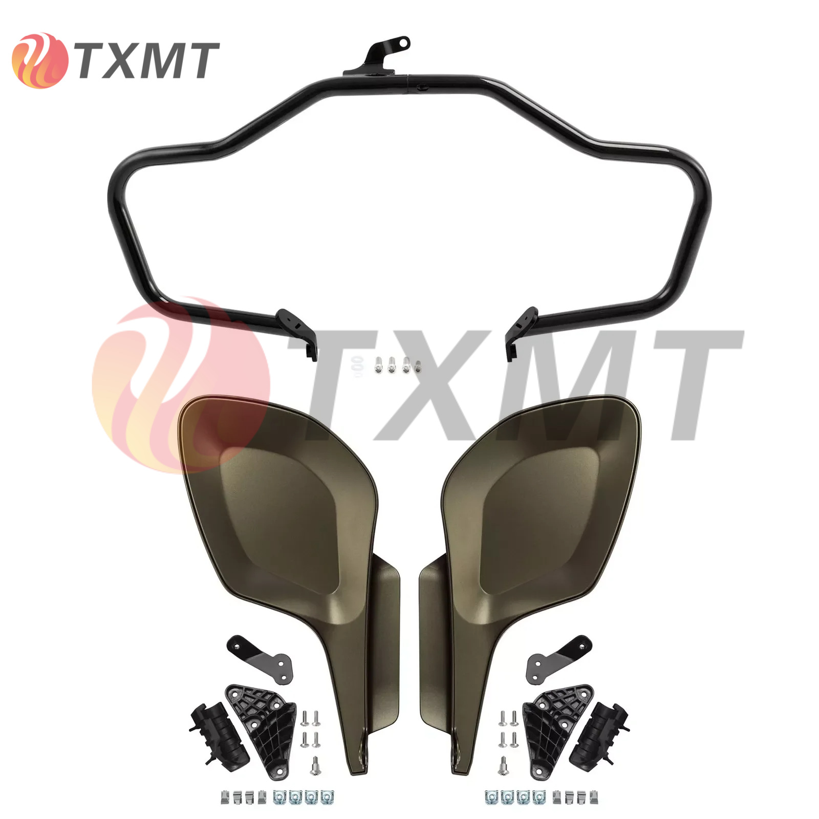 适用宝马R18 R18B R18TC 21- 24年前保险杠护腿 挡风护罩 护腿包