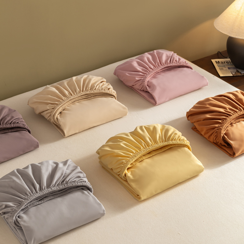 2025高端长绒棉贡缎加厚磨毛纯棉单件床笠三件套床罩全棉床垫床单