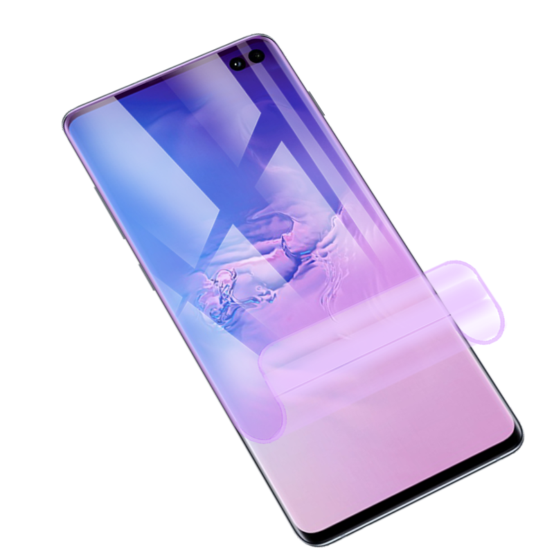 适用三星Galaxy S10水凝膜S10+Plus全屏覆盖S10e防爆量子膜S10 5G/4G手机曲面高清抗指纹防蓝光保护软贴