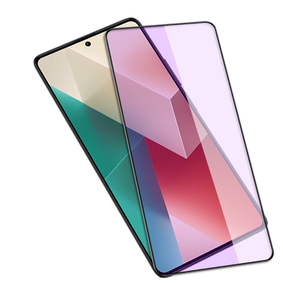 适用Redmi红米note13黑边钢化膜