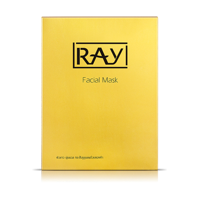 官方授权 泰国LRAYI蚕丝面膜金色10片装 RAY 芮一【佐木版】