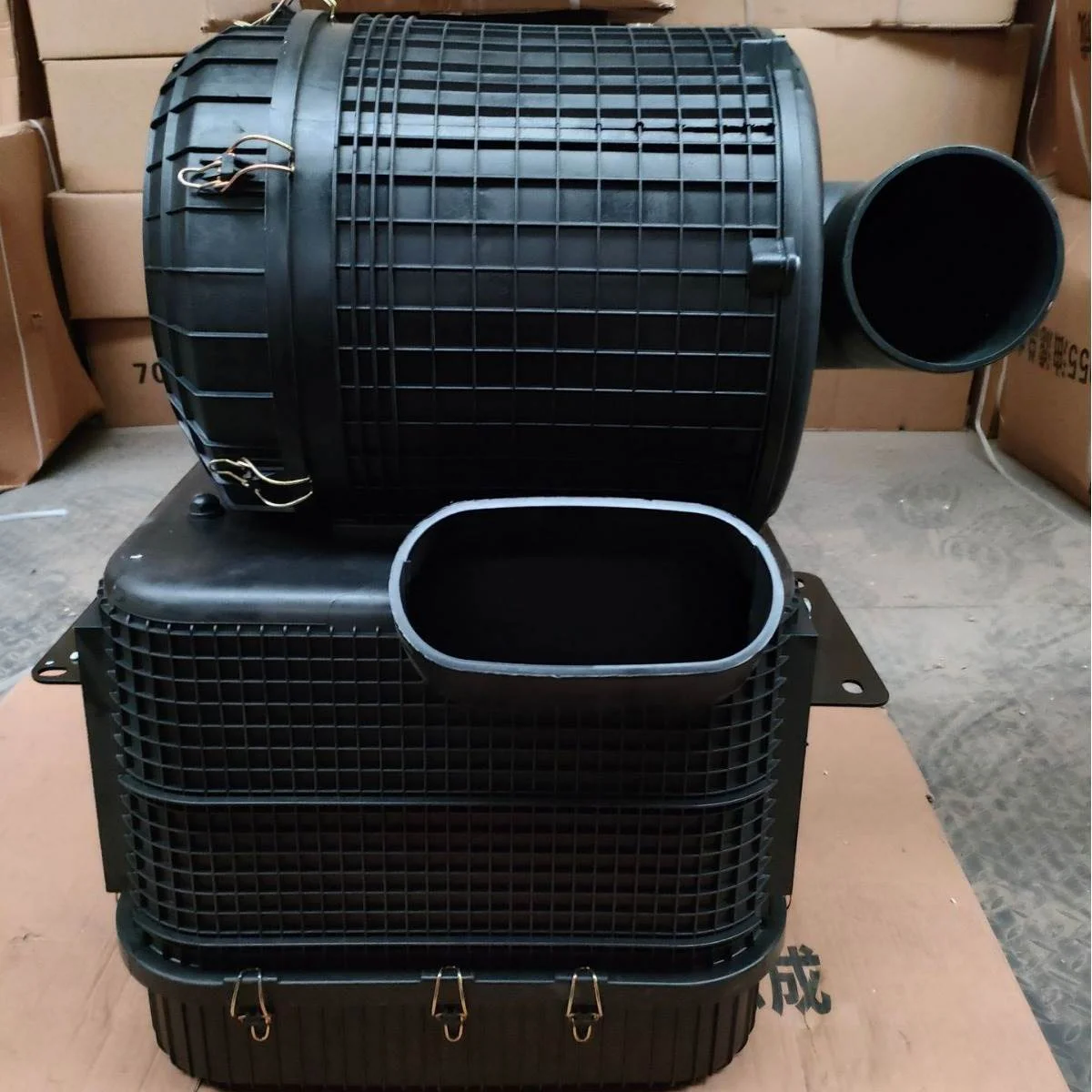 陕汽德龙F3000油滤DZ91259190042空气滤清器总成德龙油滤总成