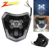 KTM XC通用前大灯越野摩托车灯LED日间行车灯照明灯大灯灯芯 EXC