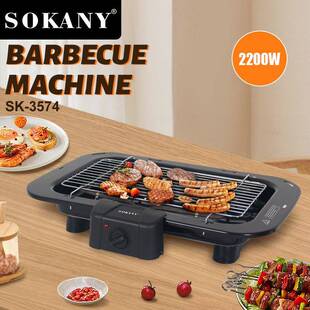 跨境SOKANY3574电烧烤架家用聚餐少烟烤网电烤炉BARBECUE MACHINE