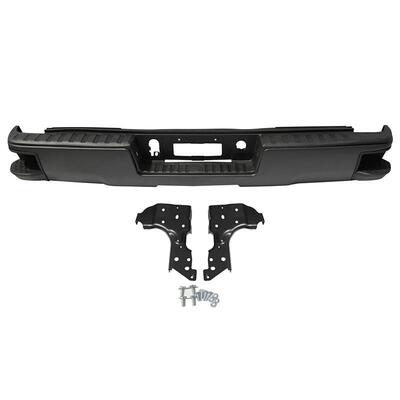 适用于雪佛兰14-18款Silverado后保险杠 索罗德原车黑色无孔款