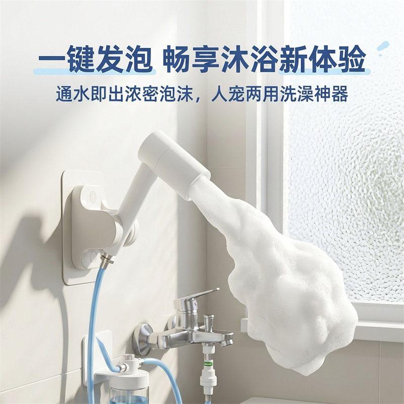 PPB6泡泡宝起泡花洒洗澡神器