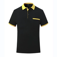 Новый черный желтый карман воротника