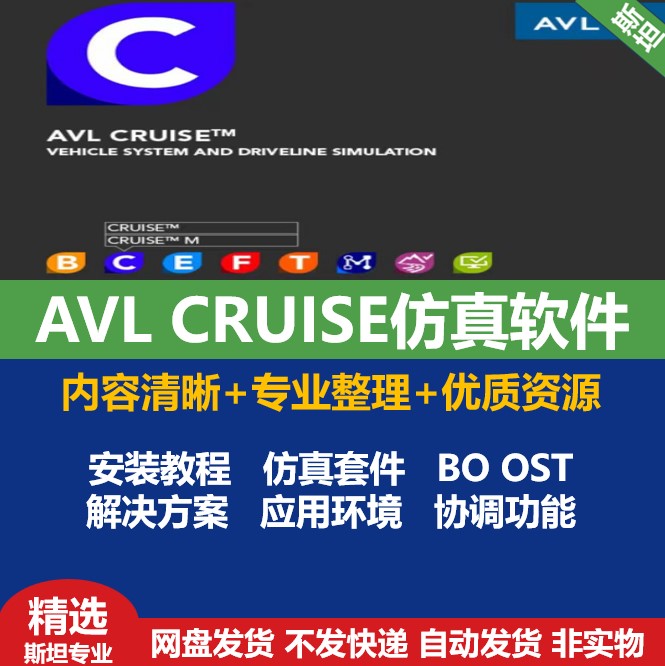 AVL2020R1全套/CRUISE/BOOST/FIRE/EXCITE/CRUISE仿真安装包教程 商务/设计服务 设计素材/源文件 原图主图