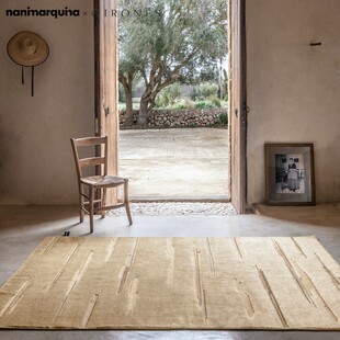 进口nanimarquina纯羊毛手工打结簇绒卧室客厅地毯块毯