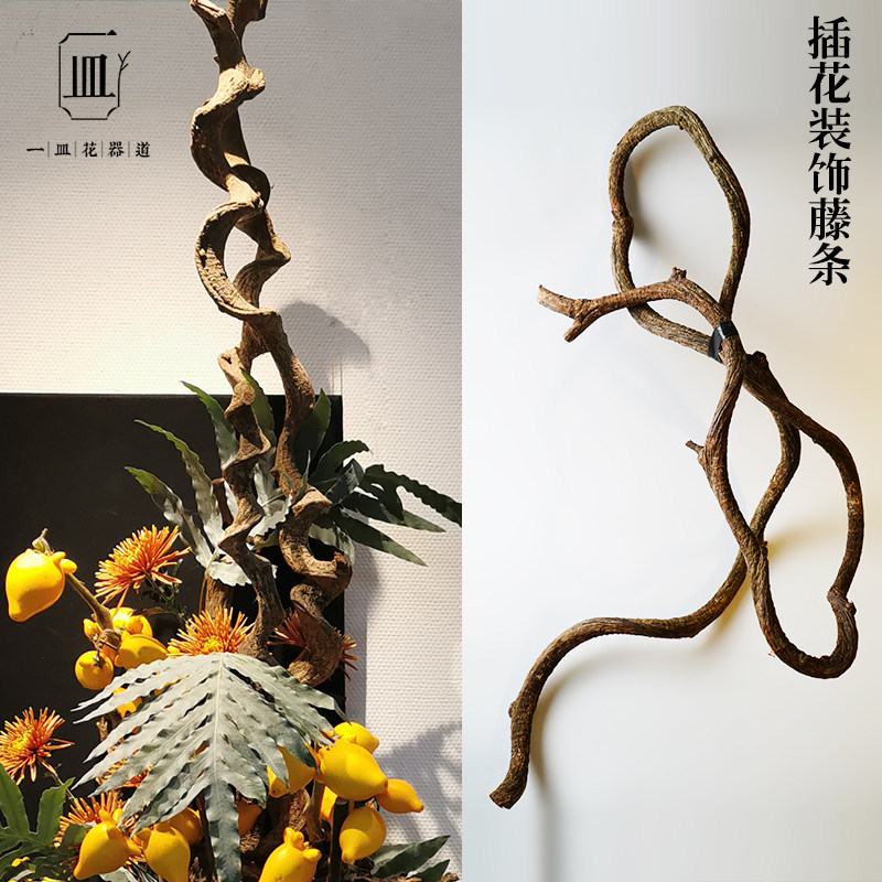 天然滕条插花枝条藤条干枝树藤枯藤藤蔓老藤树枝干树枝禅意花材