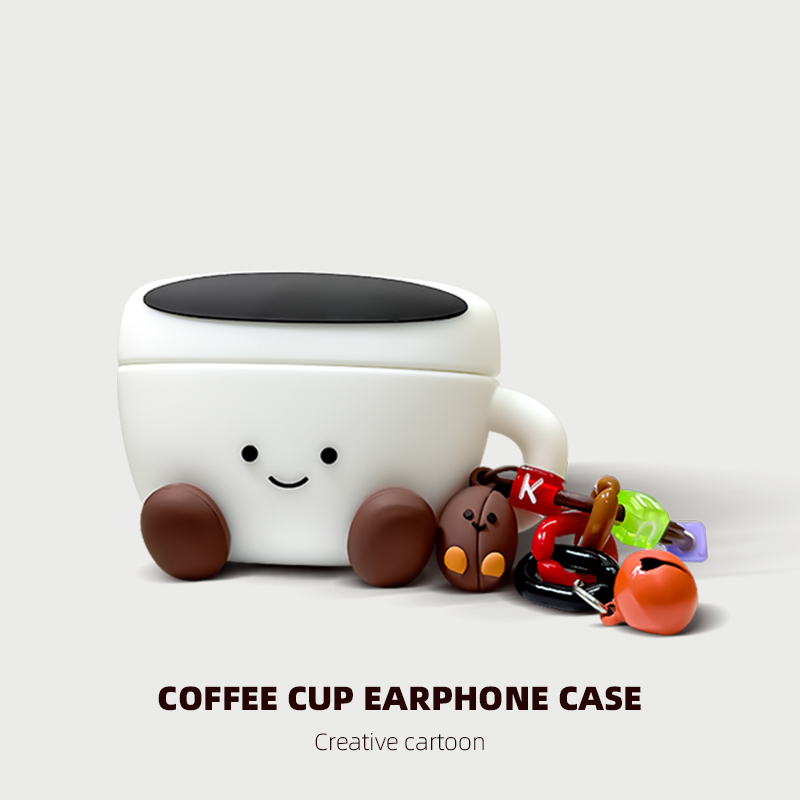 咖啡杯挂饰苹果蓝牙耳机保护套