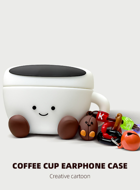 适用airpodspro2代保护套苹果airpods第三代保护套airpods4壳3代咖啡无线蓝牙耳机保护套ipods一二代硅胶外壳