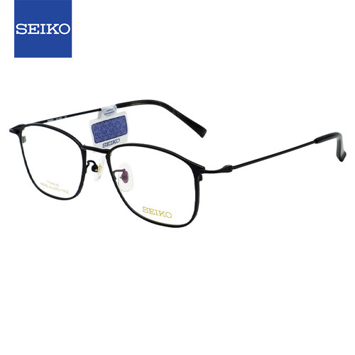 精工(SEIKO)男款全框钛材眼镜架