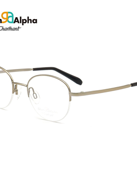 夏蒙（Charmant）眼镜框男女款半框近视眼镜架GA38109