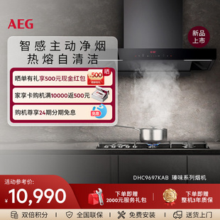 油烟机家用大吸力 AEG瑧味系列欧式 DHC9697KAB 官方正品