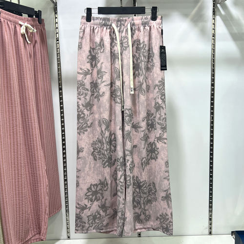夏季薄款棉麻高腰显瘦直筒裤女
