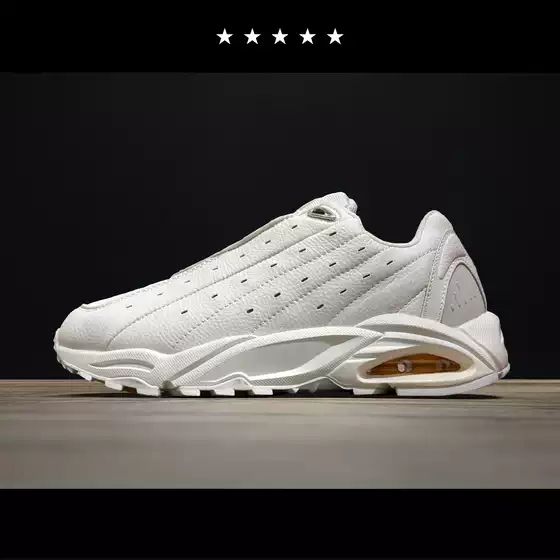 【Zhen Shu】Men's Shoes Classic Leather Running Shoes Air Cushion Shoes Unisex White Trendy Casual Shoes Sneakers