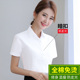 女短袖 工作服大码 抗皱免烫全棉半袖 弹力工装 衬衣职业正装 白衬衫