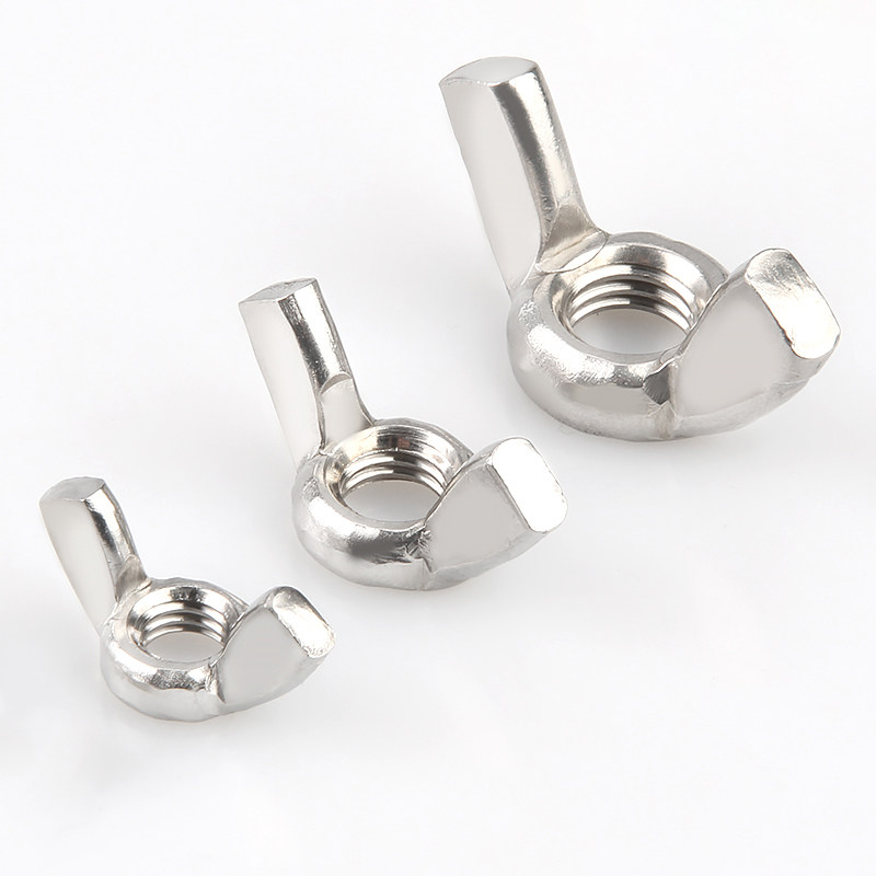 手拧螺母304不锈钢蝶形螺母碟型螺帽螺丝帽m3m4m5m6m8m10m12m14