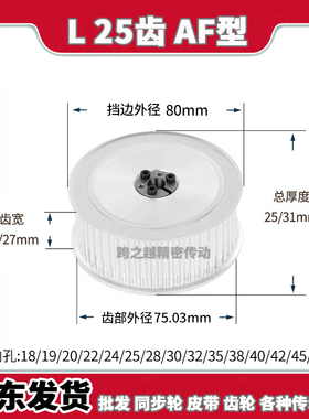 ECB/HPLA现货L25齿槽宽21/27AF免键胀紧套L同步轮涨套内孔18-40mm
