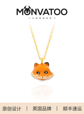 MONVATOO狐狸项链轻奢小众颈链