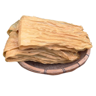 广西桂平特产客家原味腐竹500g散装黄豆手工片扁豆腐皮干货腐竹