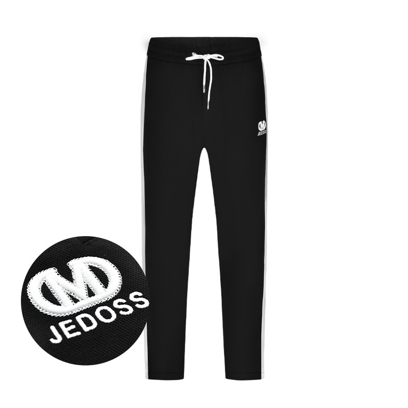 JEDOSS/爵迪斯男装秋冬专柜新款简约字母刺绣针织休闲裤D3755