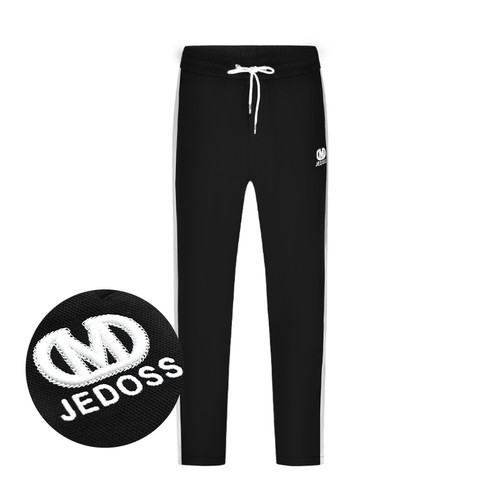JEDOSS/爵迪斯男装秋冬专柜新款简约字母刺绣针织休闲裤D3755