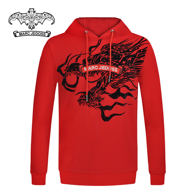 爵迪斯同步男士连帽卫衣