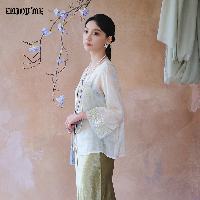 ENJOYME商场同款国风短外套