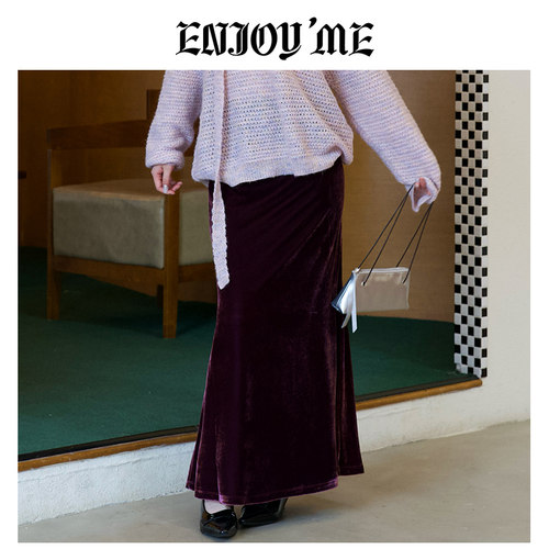 ENJOYME商场同款法式a字半身裙