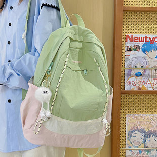 书包女初中女生小众高颜值韩系ins简约双肩包高中大学生电脑背包