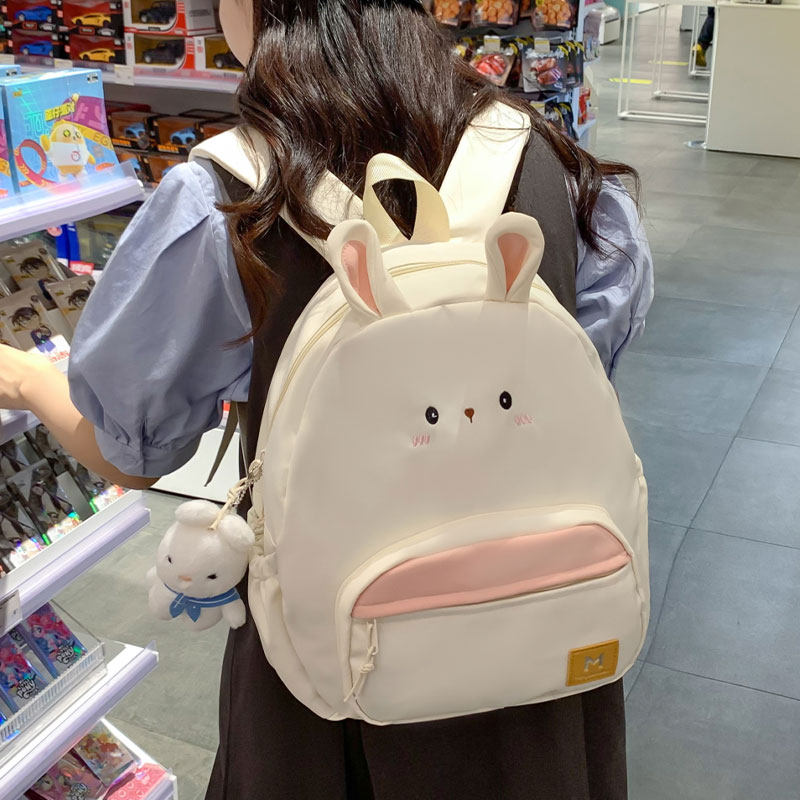 可爱兔子卡通女学生通勤出游背包
