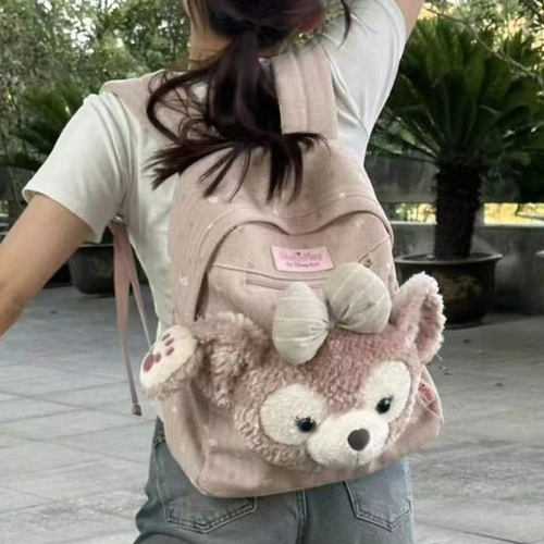 春夏新款卡通可爱雪莉玫双肩背包