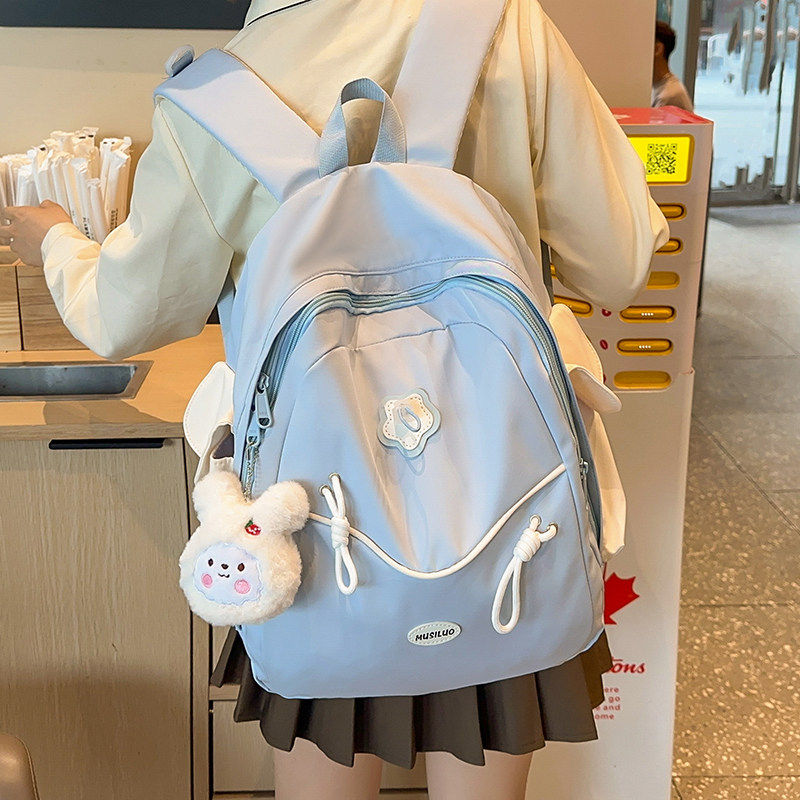 2025新款高中大学生高颜值书包女士背包大容量百搭休闲旅行双肩包