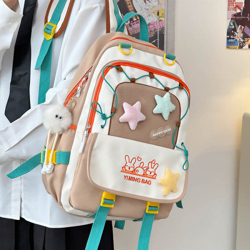 高中学生双肩包旅游轻便少女背包