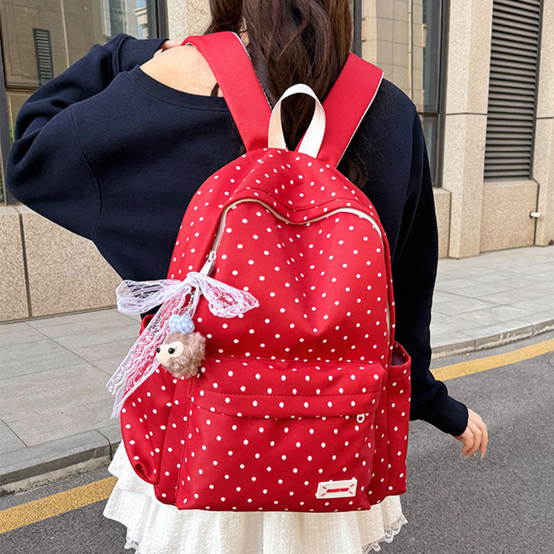 韩系小清新学院风通勤旅行双肩包
