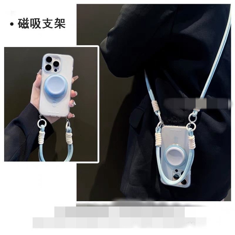 适用红米note14手机壳turbo4/3磁吸支架13/12/11/10可拎手绳k80k70k60k50斜挎k40k30k20网红超火9/8/7E高级感