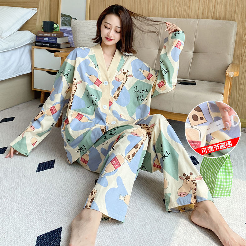 加肥加大胖女孩大码睡衣纯棉春秋季孕妇月子服卡通家居服冬200斤,女士内衣/男士内衣/家居服,睡衣/家居服套装,淘宝优惠券,粉丝福利购,淘宝优惠卷