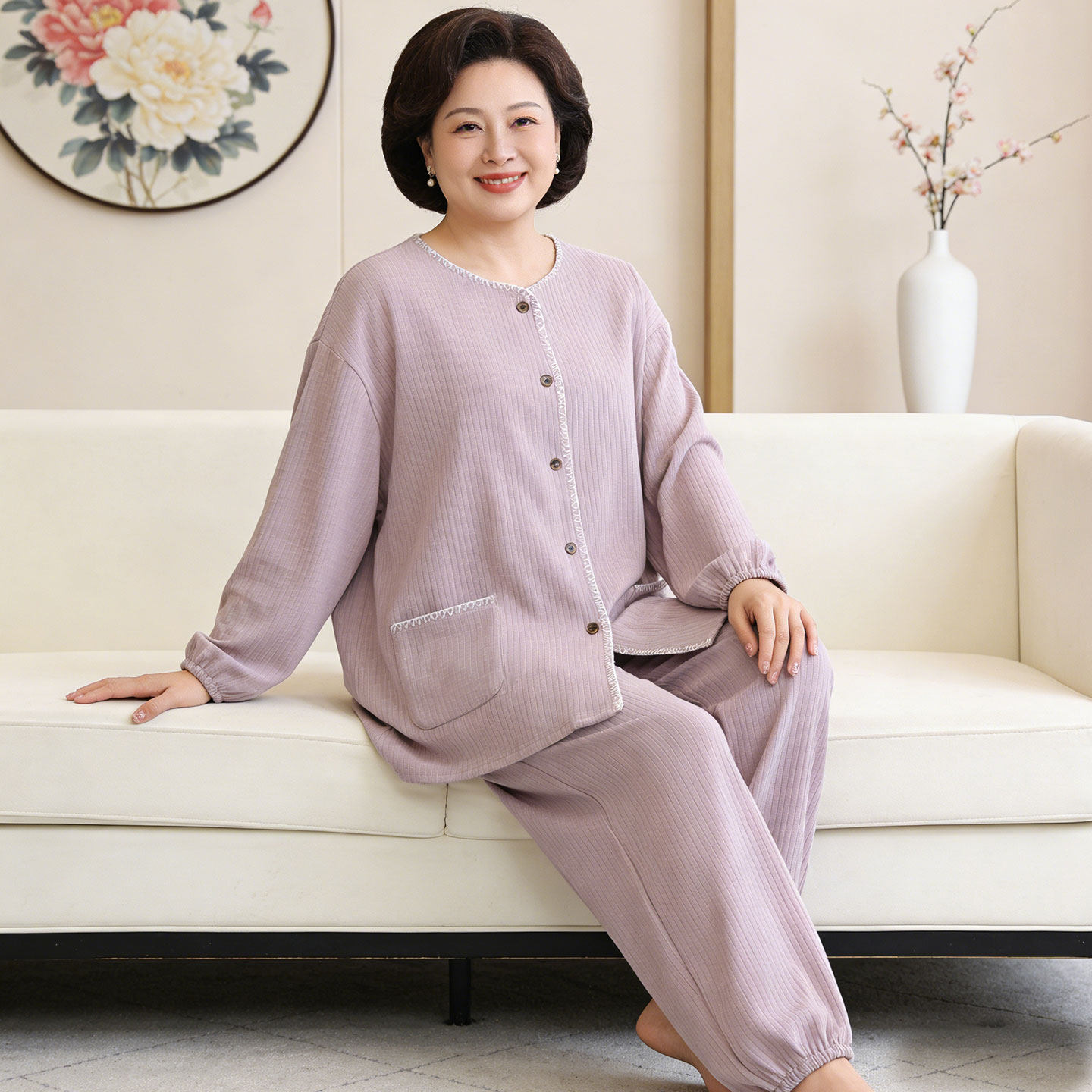 中老年大码睡衣冬200斤女胖妈妈中年德绒保暖可外穿家居服秋冬季,女士内衣/男士内衣/家居服,睡衣/家居服套装,淘宝优惠券,粉丝福利购,淘宝优惠卷