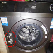 海尔滚筒洗衣机门铰链玻璃门合页把手门钩0020101189原装 配件大全