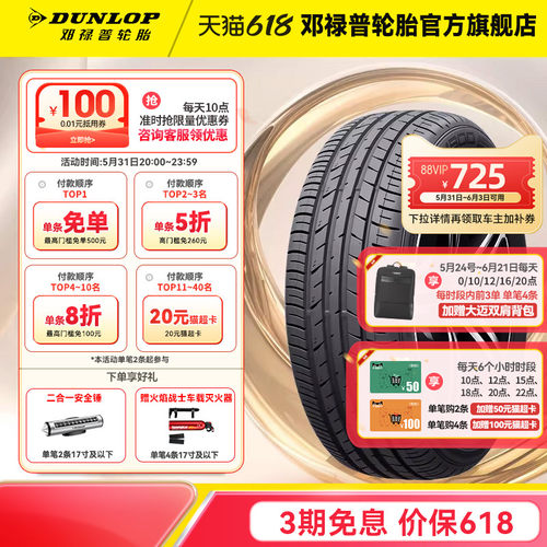 邓禄普91V205/55R16湿地制动