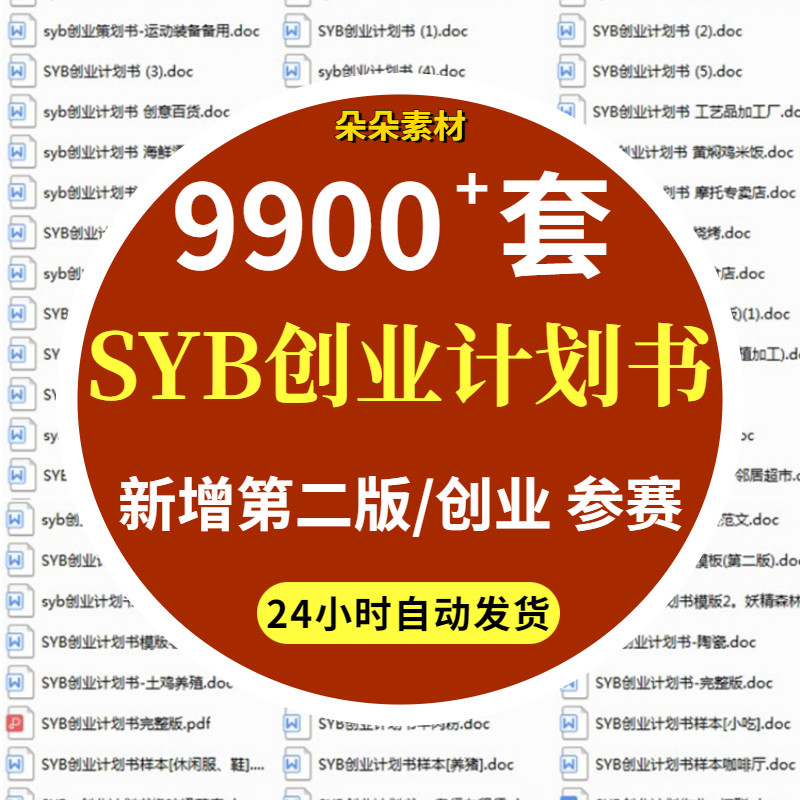 大学生syb创新创业计划书word模板项目商业范文路演大赛融资ppt