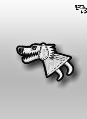 DAS 吉祥物恐龙狗刺绣章 周边魔术贴 Z02