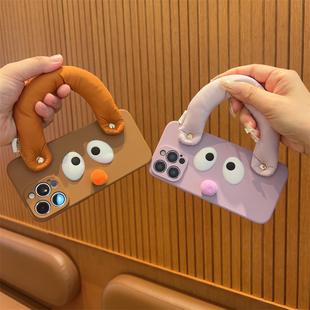 可拎手提腕带适用荣耀x50手机壳magic6小众70新款90gt女士200pro全包防摔100软硅胶90可爱X60i创意30支架外壳