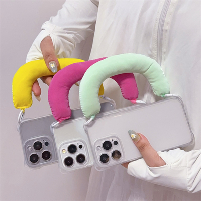 适用小米夏日手提四角挂绳手机壳