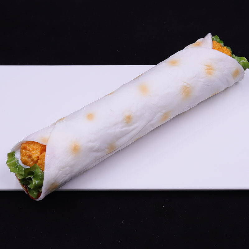 仿真鸡米花小吃食物食品模型仿真鸡肉卷模型