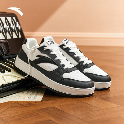 安踏女鞋学生厚底增高小白鞋