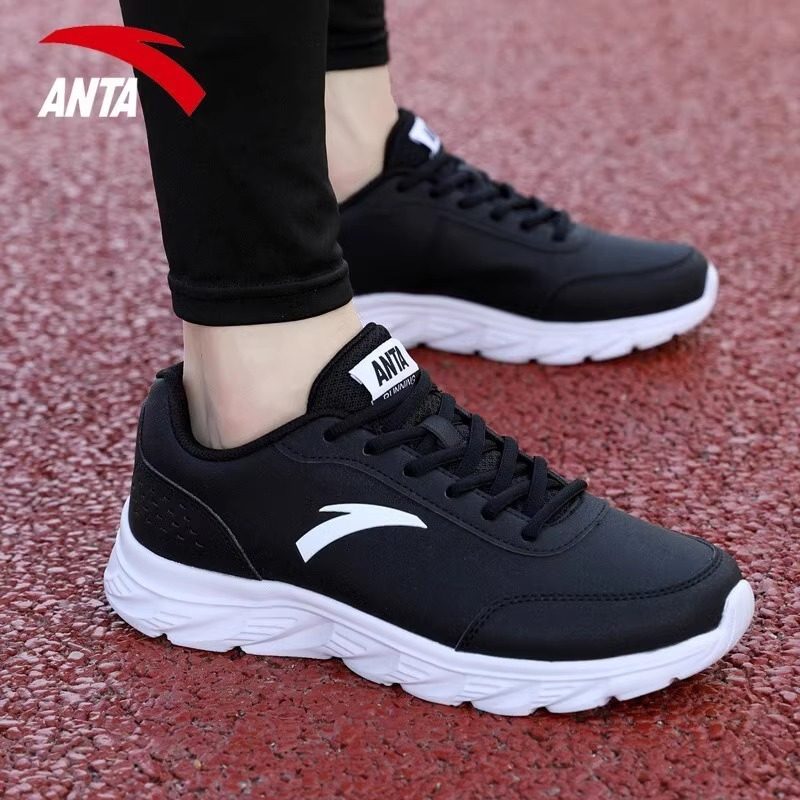 安踏正品运动鞋男款冬季皮面耐磨跑鞋透气鞋子男士休闲黑色跑步鞋,运动鞋new,跑步鞋,淘宝优惠券,粉丝福利购,淘宝优惠卷