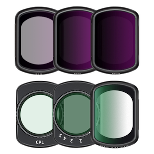 GiAi吉艾DJI大疆OSMO Pocket3滤镜柔光镜ND64/256可调ND减光镜CPL偏振镜uv镜黑柔滤镜灵眸云台运动相机配件